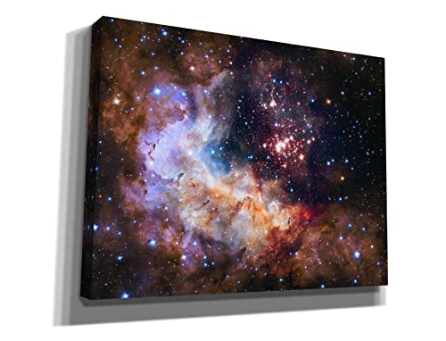 Epic Graffiti 'Celestial Fireworks' Hubble Space Telescope Canvas Wall Art, 26" X 40" #TOP1