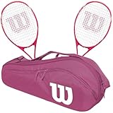 Wilson Tempest Pro Lite Tennis Racquet Doubles Bundle with an Advantage 2.5 Tennis Bag or Backpack – Optional Accessories