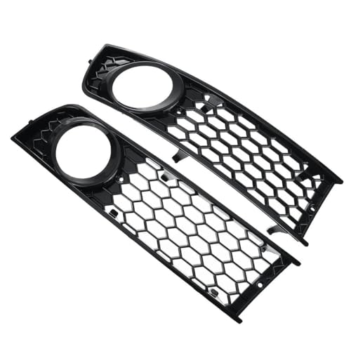 ENLIGMA Par Cubiertas Luz Antiniebla para A4 B6 2001 2002 2003 2004 2005 Rejilla Ventilación Abierta Luz Antiniebla Malla Hexagonal Panal 8E0807681 Rejilla del Parachoques