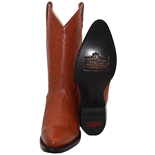 The Westerns Shops Men’s Genuine Leather Luxury J Toe Western Cowboy Boot3