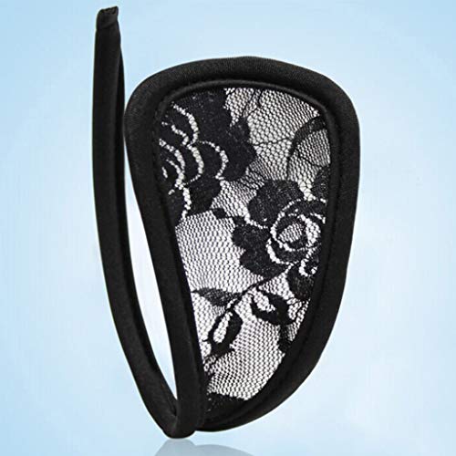 [Sxett] レディースフローラルレースCストリングアンダーウェア目に見えないランジェリーソリッドホローホロウトンストラップレスCストリングトン - 画像2