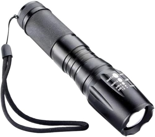 Lanterna Tática Militar B-MAX X900, Recarregável, Zoom, Potente, Durável, Portátil, Multifuncional