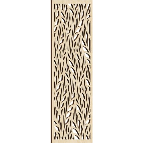 Image of Ortonville Decorative Pierced Fretwork Wood Wall Panels, 13 3 /8 inchW x 34 3 /8 inchH x 3 /8 inchT, Birch