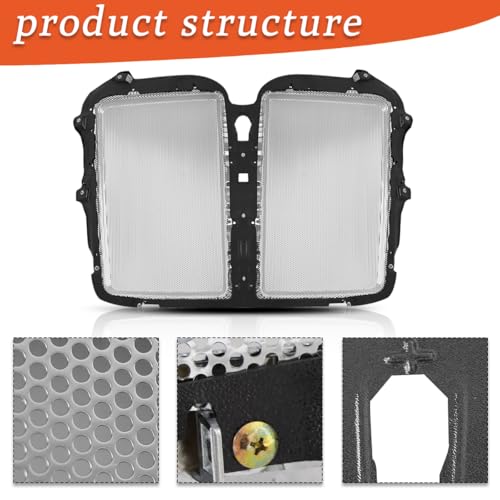 Image of Grille Insert for Kenworth T680 2015-2022 [w /Screen Bracket] Iron Net OE Replacement Kenworth T680 Front Grill