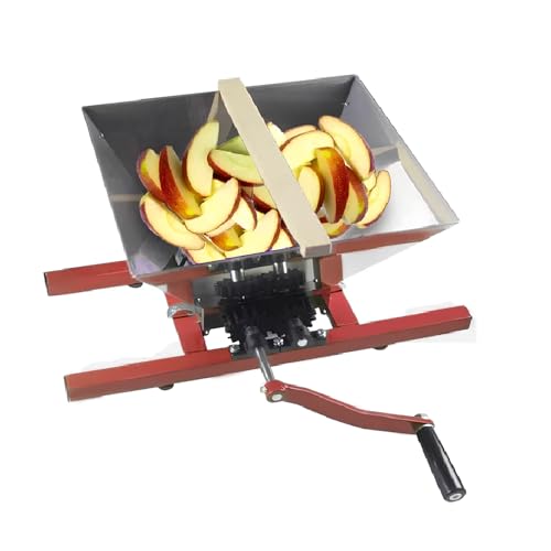 KJHYYPP Exprimidor manual de frutas y manzanas, triturador de frutas de acero inoxidable de 7 litros, raspador de frutas para prensar vino y sidra