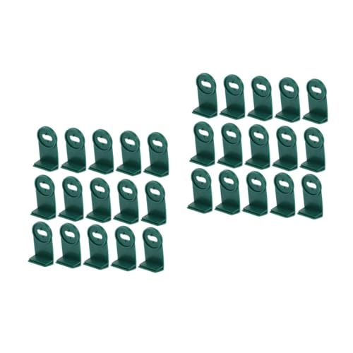 BESTonZON Clip de Aluminio para Invernadero Accesorio de Fijación para Colgar Plantas y Flores 50 Piezas para Jardinería Resistente y Duradero