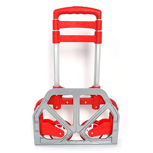 Carretilla plegable portátil de aluminio 165lb capacidad miniatura 5