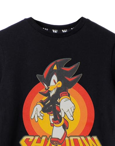 Sonic The Hedgehog Schwarz Jungen Schatten T-Shirt | Schatten-Charakter-Design4