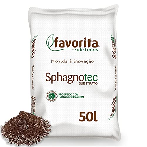 Substrato Sphagnotec 50% Turfa/50% Perlita Expandida - 50 Litros Favorita Substratos