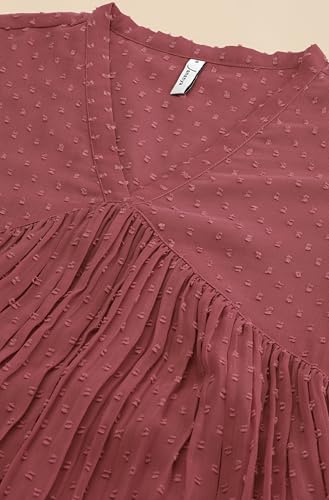 Image of Janasya Women's Dobby Chiffon Self Design Flared Kurta