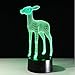 Produktbild 3D Illusion Nachtlampe Rotwild-Nachtlicht-Led-Lampen-Energiesparendes Baby-Schlaf-Beleuchtungs-Geburtstags-Geschenk-Wohnzimmer-Lichtern