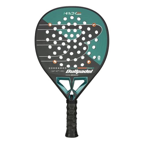 Bullpadel Hack 04 Hybrid 25 Encordado: No 370G Pala De Pádel Pala De Pádel Verde Oscuro -