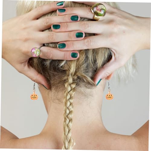 Charmes de citrouille pour fabriquer des boucles d'oreilles Halloween