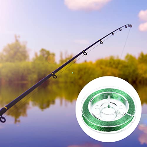 PATIKIL 50M/55 Yards Stange Leitfaden Umschlag Gewinde 450D Metallisch DIY Angeln Stange Leitern Fixierung Linie Grün