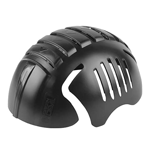 GREEN DEVIL Gorra de seguridad universal Insert Hard Shell ABS rígida, transpirable, ligera, antigolpes, cabe en cualquier gorra de béisbol o hardhats para una cómoda protección de la cabeza (negro)