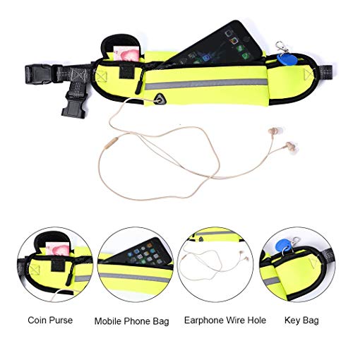 AIMENG Dog Leash with Waist Pack 2 Pieces Set Specials, Elastic Retractable Bungee Reflective Dog Leash & Multifunction Waist Pack Ideal for Medium to Large Dogs for Running Training Walking - Thumbnail 7