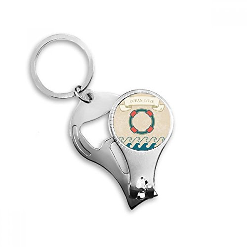 Porte-clé bouée de vie décapsuleur pour ne plus chercher d'ouvre-bouteille - 2