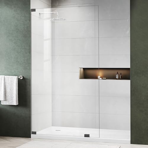 Shower Glass Door, 48" W x 74" H Framless Bathroom
