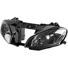 Motorcycle Front Headlight Headlamp Assembly Compatible for Yamaha YZF R6 2008 2009 2010 2011 2012 2013 2014 2015 2016 Clear Lens