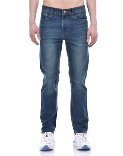 Image of Numero Uno Men's Classic Slim-Fit Stretch Sustainable Jeans