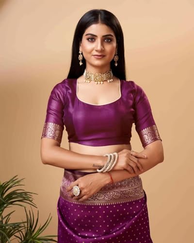 Image of Avantika Fashion Women's Kanjivaram Soft Silk Banarasi Sarees With Blouse Piece