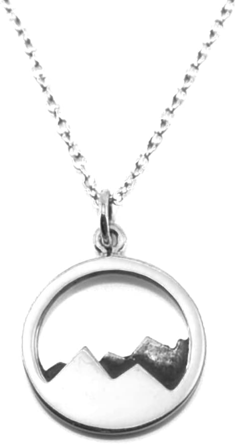 KEVIN N ANNA Sterling Silver Mountain Pendant Necklace, 18"