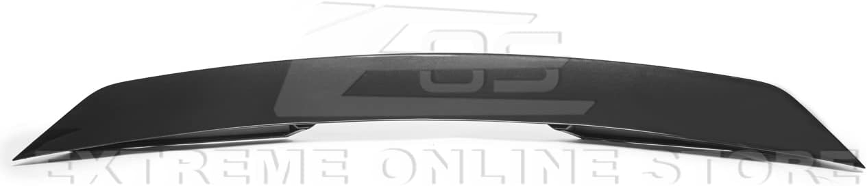 Replacement for 2020-Present Chevrolet Corvette C8 Models | EOS Performance Ducktail Style Rear Trunk Lid Wing Spoiler (ABS Plastic - Painted Glossy Black)