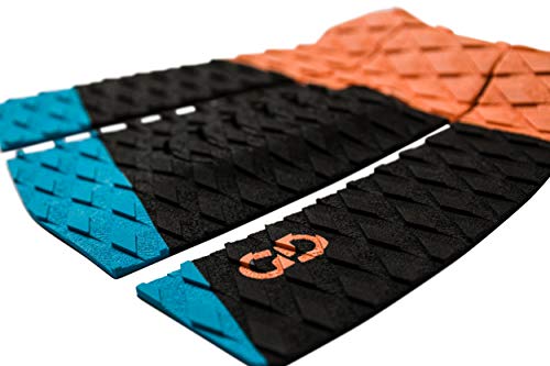 image for Generic Surfboard Traction Pad - 3 Piece Stomp Pad for Surfing and Ski