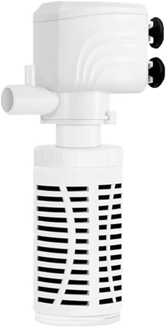 Aquarium Filter Pump Silent Fish Tank Submersible Air Oxygen Aerator Aquarium Air Pump Water Changer Pump Wave Maker 220v(4W Square Type,UK Plug)