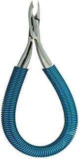 YNR Grip and Snip - Alicates para cutículas en espiral (grado SS, con acabado de acero pulido), color azul
