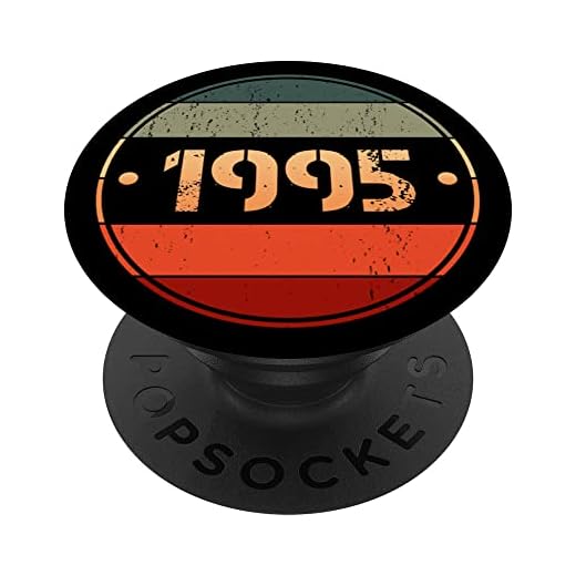 Popsockets vintage 1995 edición limitada 1995 cumpleaños 1995 PopSockets PopGrip Intercambiable