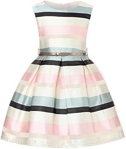 LLQKJOH Girls Dresses Kids Dress for Wedding Size 3 for Age 2-3 Years Flower Girls Dress for Prom Birthday Holiday (Green,3)