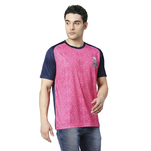 Image of playR x RR Match Jersey 2023 - Men's Plain T-Shirt Regular Fit Activewear Lightweight, Comfortable, Durable Sports Tee for Match Day, Training, Practice Everyday Wear for All Season