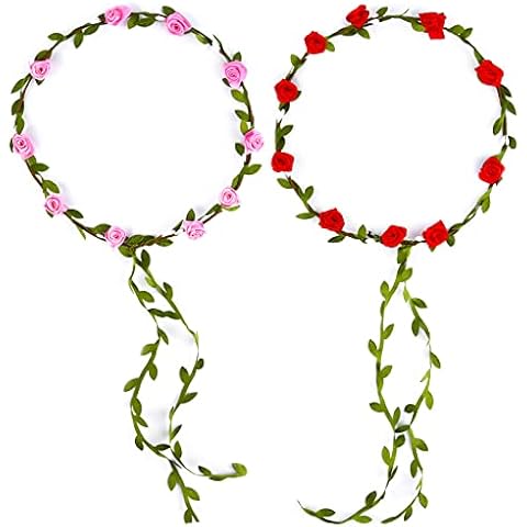 PLULON Flower Crown Headbands for Women Cover