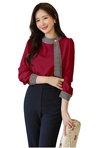 Image of GG Style Women Western Printed Cuff Collar Tops