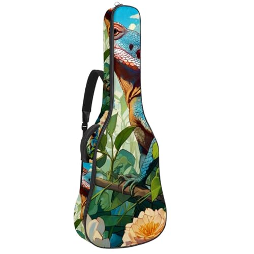 Sac de guitare acoustique 101,6 cm étui étanche lézard multicolore