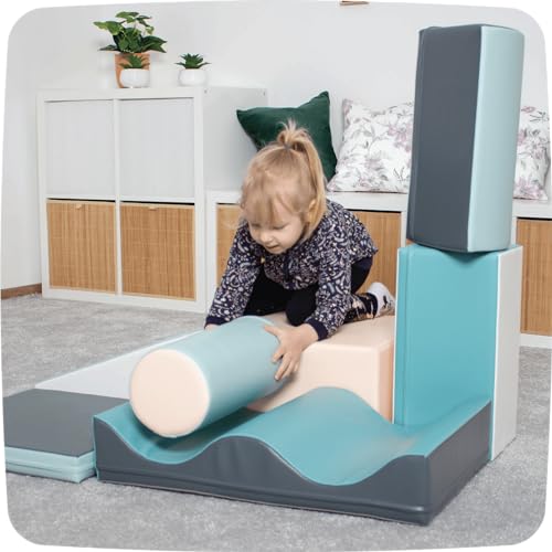 IGLU SOFT PLAY Discoverer 7-teilig Kletterblöcke (Pastel) – Ansicht 2