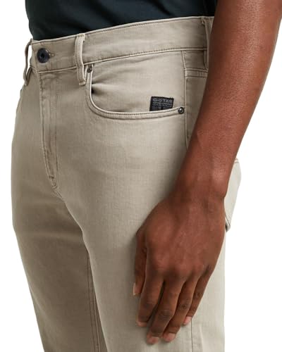 G-STAR Men's Mosa Straight Jeans, Colour Beige, Size: Waist 31, Inseam 34 5