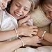 Poxtex Big Sister Gifts for Girls, Colorful Big Sister Beaded Bracelet Girls' Charm Bracelets Toddler Kid Announcement Jewelry Gift for Daughter