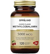 oppuland Vitamin B12 (Methylcobalamin) 5000 mcg, Folic Acid (Vitamin B9 Folate) Improve The Sympt...