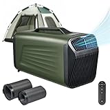 Outohome 5200BTU Portable Camping Air Conditioner For Tent Outdoor and Indoor Use,400W Low Power for RV,Truck,Van and Car Cooling (Dark Green)