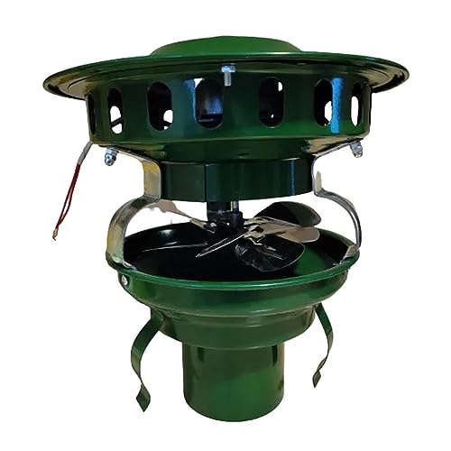 JHKJ Evacuador de Humos, Extractor de Humos eléctrico de Chimenea, Ventiladores inductores de Techo, Ventilador de Tiro inducido de Techo, Aspirador de Chimenea 100W,8.5CM