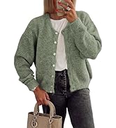 Ynhonra Women's Long Sleeve Front Button Y2k Cardigan