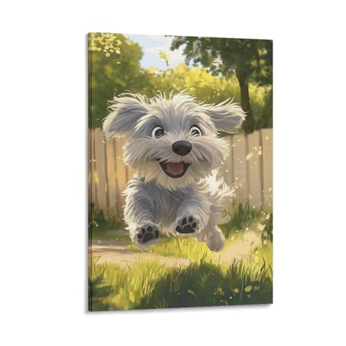 Toile Terrier blanc des Highlands habiller un mur vide chambre couloir 30x45