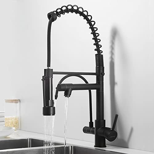 Robinets de cuisine avec douchette extractible 3 voies eau filtrée