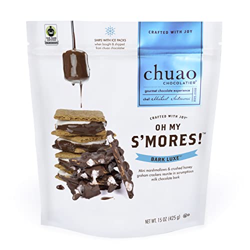 Chuao Chocolatier S'mores Bark Luxe Milk Chocolate | Gourmet Artisan European No Preservatives | For...