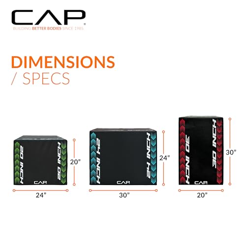 CAP Barbell 3-in-1 Foam Plyometric Jump Box – Adjustable Heights for Home Gym, HIIT, Step-Ups, Agility Drills & Strength Training by CAP Barbell - Image 4