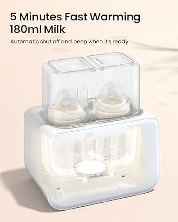 Grownsy Electric Steam Baby Bottle Steriliser and Dryer, Bottle Warmer 9-in-1 Fast Baby Milk Warmer and Steriliser with LCD/Timer