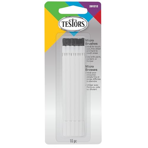 TESTOR 287994 10 Pack Blue Applicator Brush Kit