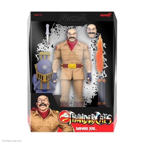 Image of Super7 ULTIMATES! Thundercats Safari Joe - 7 inch Thundercats Action Figure with Accessories Classic Cartoon Collectibles and Retro Toys